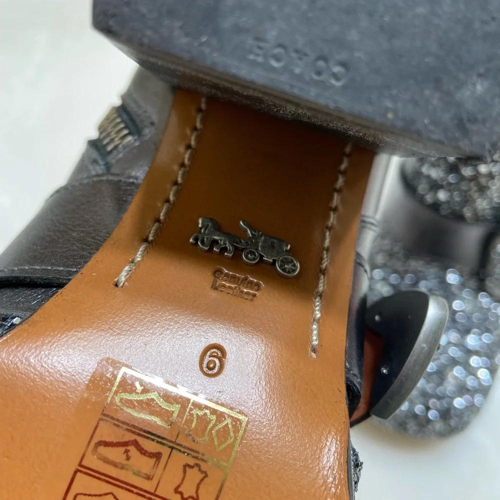 Coach ankle western boots, size 6